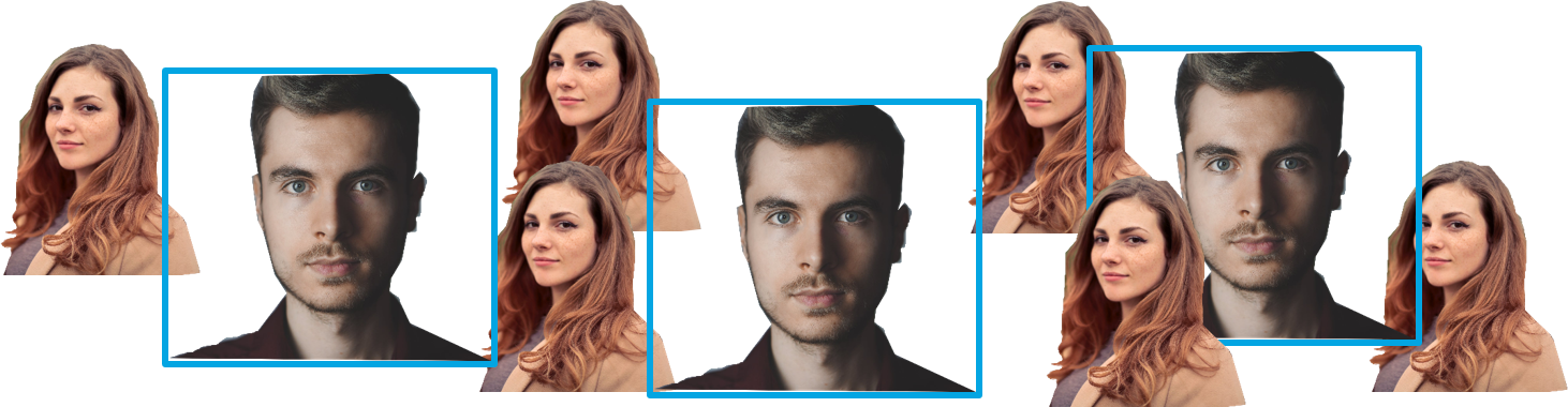 Offensichtliches Beispiel eines Samplingbias: Nur Männer werden selektiert, obwohl die Gesamtgruppe auch Frauen enthält.