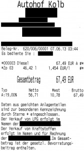 Korrigierte Darstellung Tankbelegbeispiel