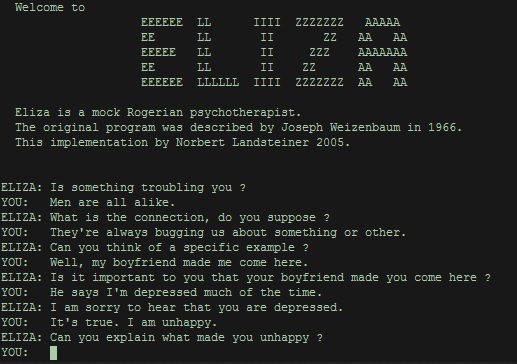 Bild des Sprachverarbeitungsansatzes Eliza
