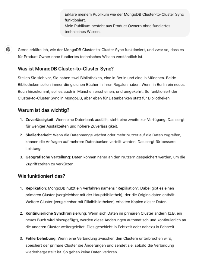 Antwort von ChatGPT