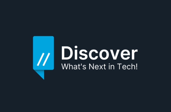 Blog-Logo auf schwarzem Grund mit dem Schriftzug "Discover What's Next in Tech!"