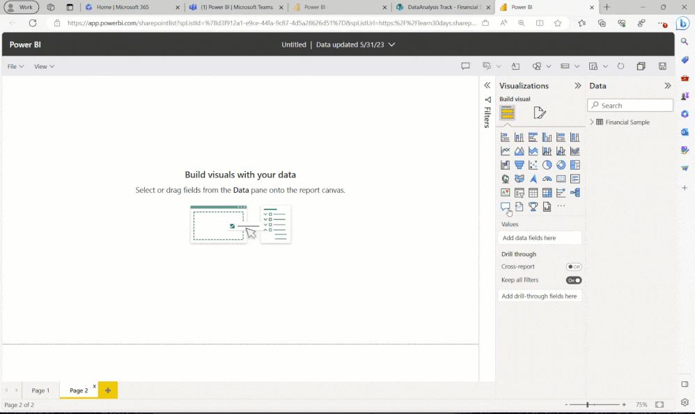 Chartgenerierung mit Q&A Visual (Microsoft)