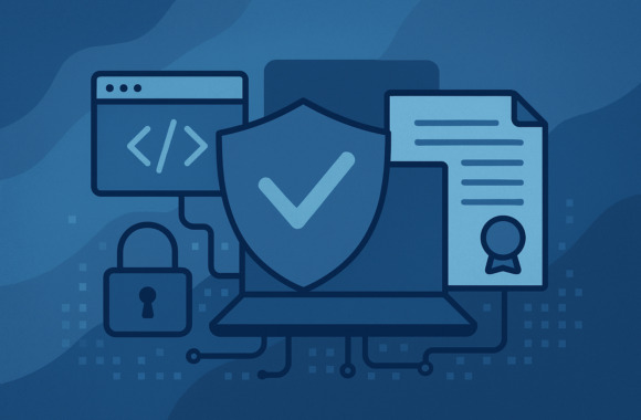 Illustration zu Cybersecurity und Software-Compliance